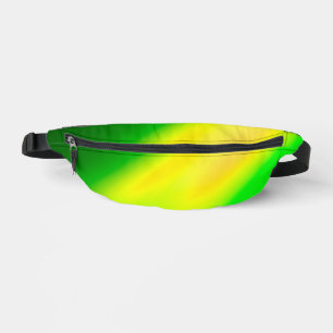 Sacs Banane Vert Jaune ombre clair de lune Double bande
