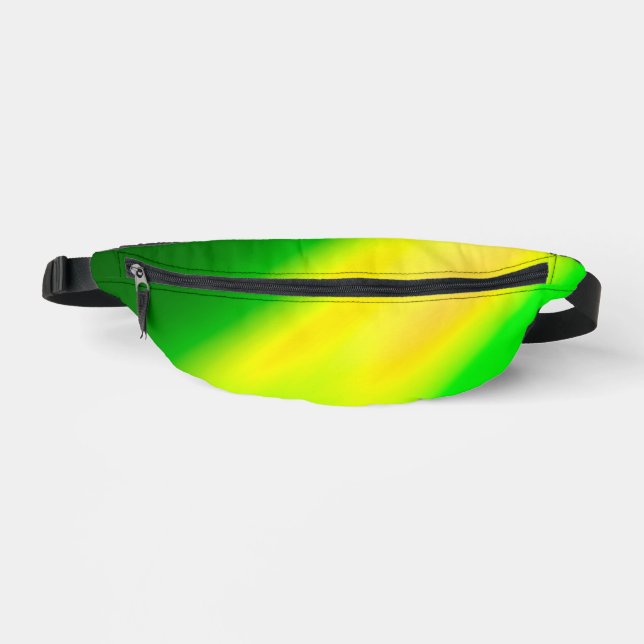 Sacs Banane Vert Jaune ombre clair de lune Double bande (Recto)