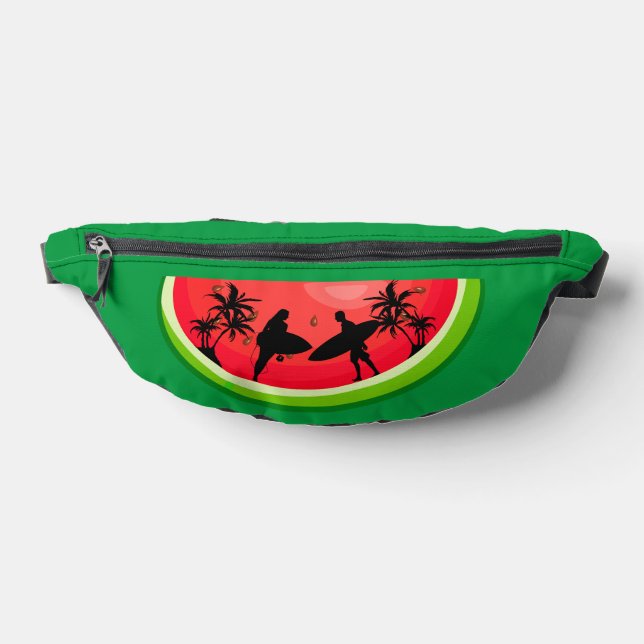 Sacs Banane Vibes d'été Surf Fruits de pastèque (Poser)