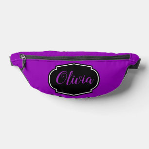 Sacs Banane Vibrant, Gras Fuchsia Purple Personnalisé