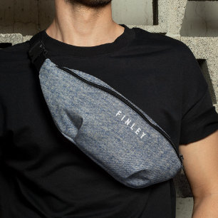 Sacs Banane Vintage Denim Blue Jeans Look