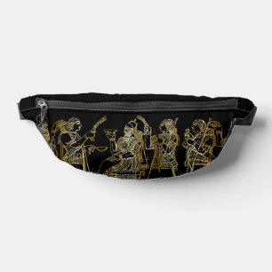 Sacs Banane Vintage Persan Art en Or Noir