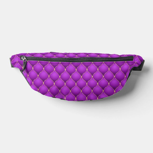 Sacs Banane Violet violet oignon Or Diamants Tufted Fanny Pack (Poser)
