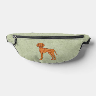 Sacs Banane Vizsla Hongrois Chien Pointer Cartoon Mignon Vert