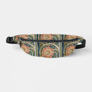 Sacs Banane William Morris Fleurs Roses Broderie de Soie Antiq