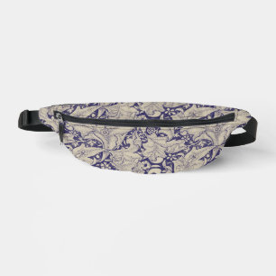 Sacs Banane William Morris Motif Giroflée Bleu Antique