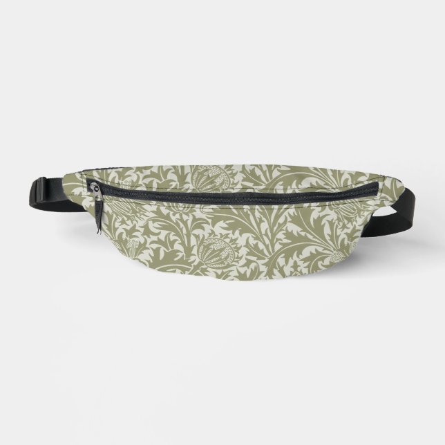 Sacs Banane William Morris Thistle Sage Green Motif (Recto)
