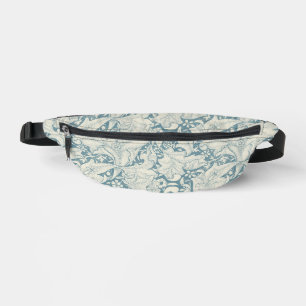Sacs Banane William Morris Wallflower bleu damas floral