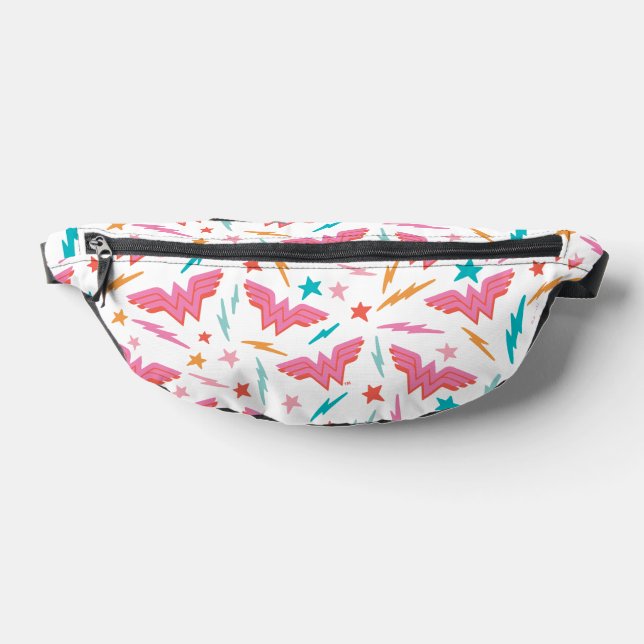 Sacs Banane Wonder Woman Logo Rose et Motif Éclair (Poser)