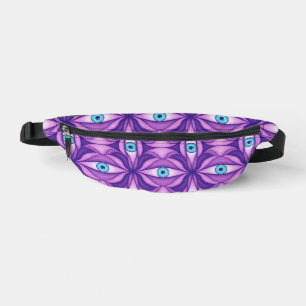 Sacs Banane Yeux bleus dans un feuillage pourpre Art botanique