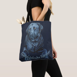Sacs Black Lab Sacs fourre-tout d'art Blue Dog