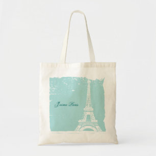 Sacs bleus de toile de Tour Eiffel