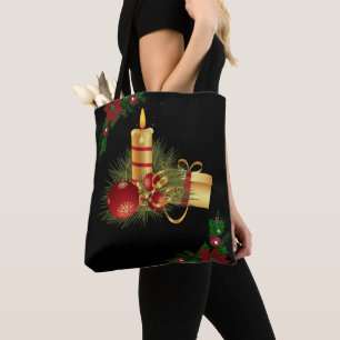 Sacs cabas pour femmes de Noël, Bougie de Noël