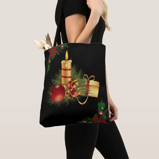 Sacs cabas pour femmes de Noël, Bougie de Noël (De près)