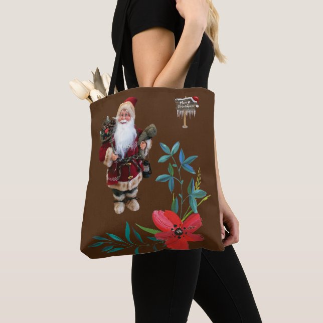 Sacs cabas pour femmes de Noël, Père Noël (De près)