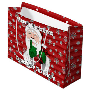 Sacs cadeau de Noël Sacs de clause Santa personnal