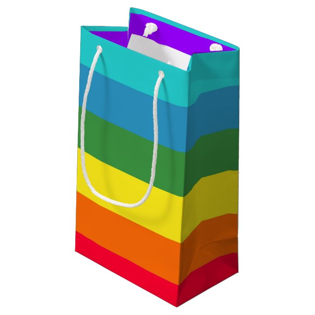 Sacs cadeau Gras Rainbow Stripes (Dos Angle)