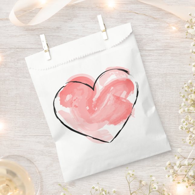 Sacs Cadeaux Avec Joli Cœur (Coupé)