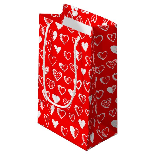 Sacs Cadeaux Cœur et Amour (Devant Angle)