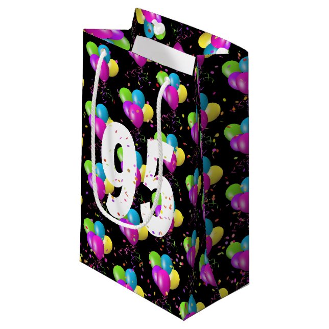 Sacs cadeaux de ballons et confettis pour 95e anni (Devant Angle)