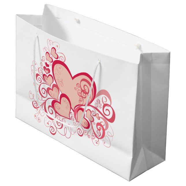 Sacs cadeaux de la Saint Valentin (Devant Angle)