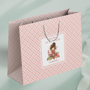 Sacs Cadeaux de Naissance Fleuris Rose Fée Sérénit