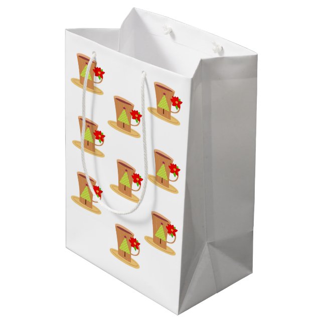 Sacs cadeaux de Noël Cappuccino (Dos Angle)