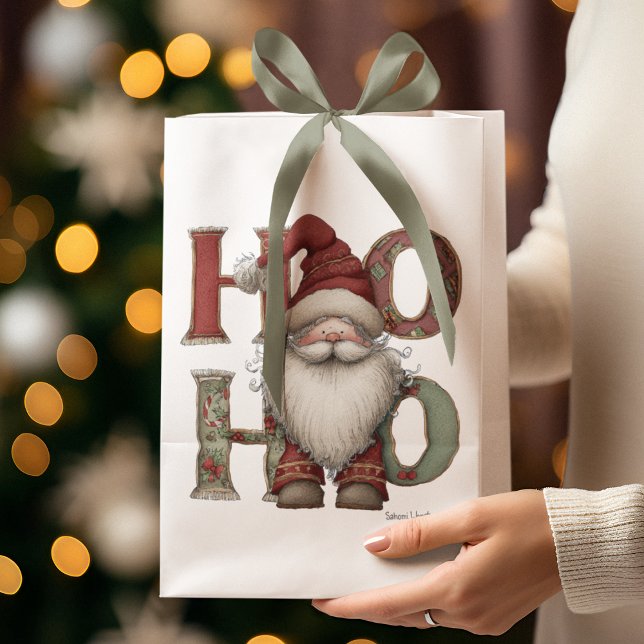 Sacs cadeaux de Noël HO HO HO Père Noël  (Créateur téléchargé)