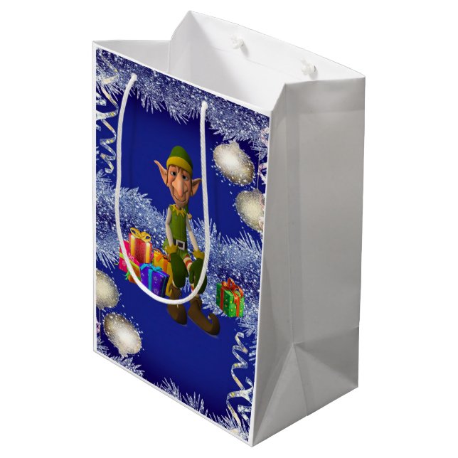 Sacs Cadeaux de Noël Lutin (Dos Angle)