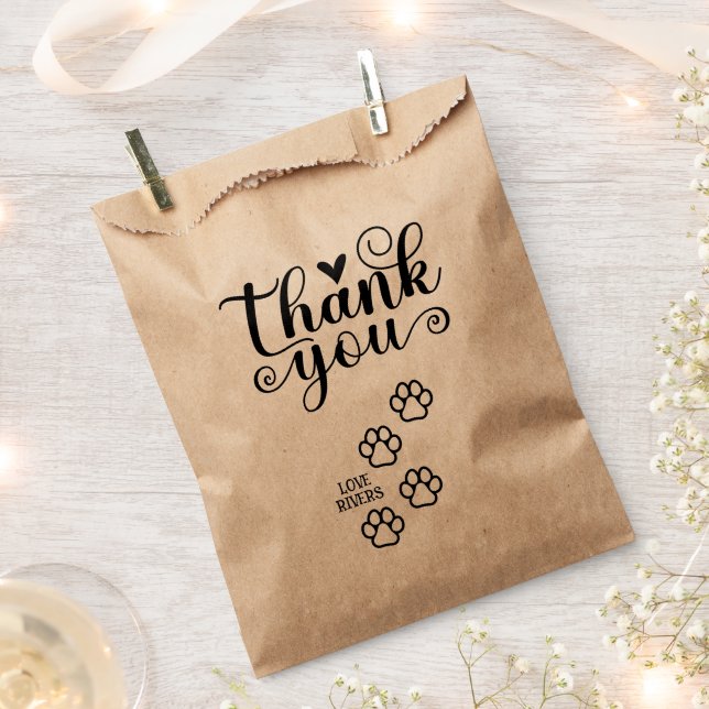 Sacs Cadeaux de Remerciement pour les Invités de M (Coupé)