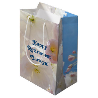 Sacs Cadeaux de retraite heureuse Ajouter un nom p