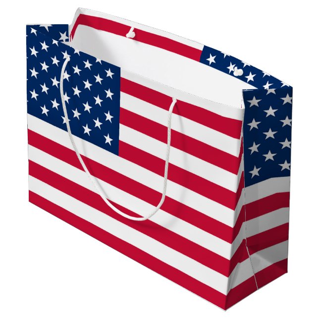 Sacs Cadeaux Drapeau Américain (Dos Angle)