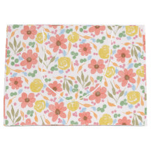 Sacs cadeaux floraux à l'aquarelle Fantaisiste