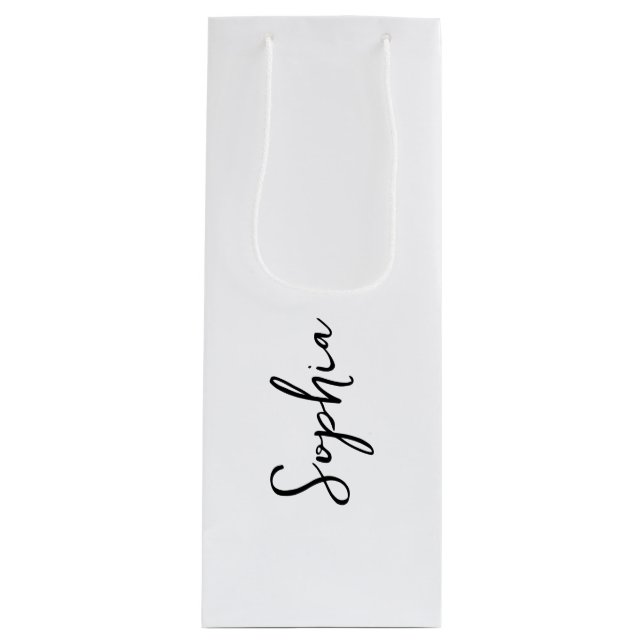 Sacs cadeaux personnalisables avec police de scrip (Devant)