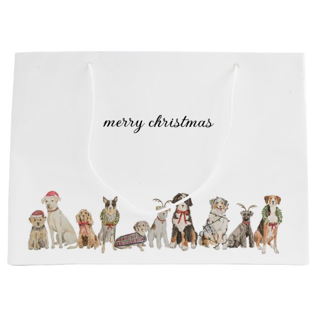 Sacs cadeaux pour chiens de Noël (Devant)