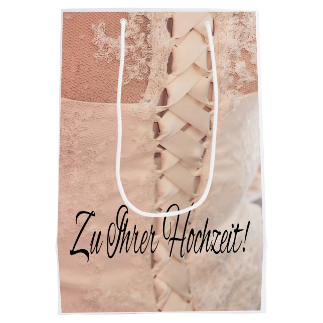 Sacs cadeaux pour les Mariages allemands (Dos)