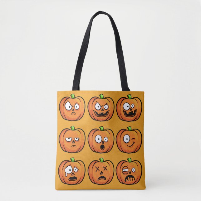 Sacs Citrouilles d'Halloween (Devant)