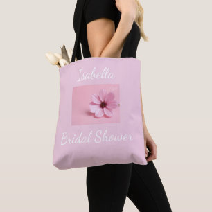 Sacs Coton Bio Fleurs de Cosmos Rose Tendre pour E
