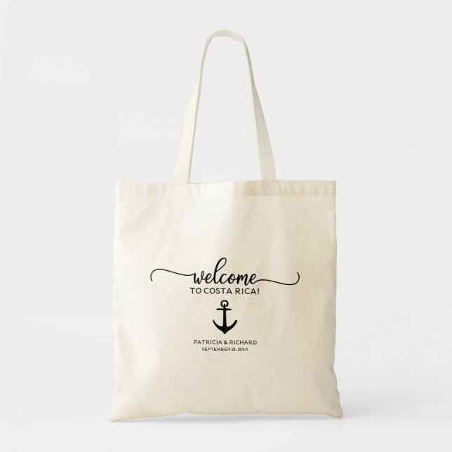 Sacs d'ancrage de bienvenue pour week-end de maria (Devant)
