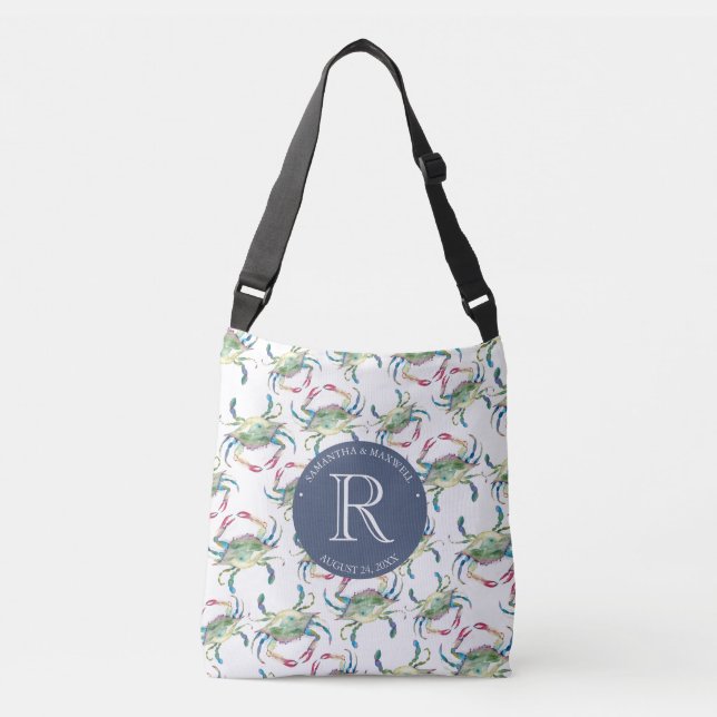 Sacs de bienvenue de mariage de plage Crabes (Devant)