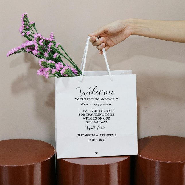 Sacs de bienvenue mariage moderne sacs d'hôtel (Créateur téléchargé)