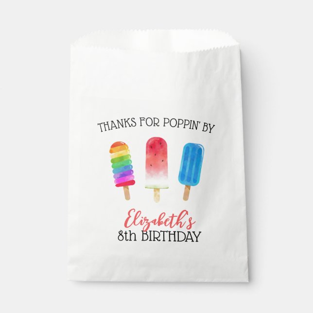 Sacs de bonbons de naissance personnalisés en form (Devant)