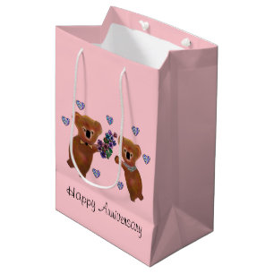 Sacs de cadeau d'anniversaire d'amour de koala