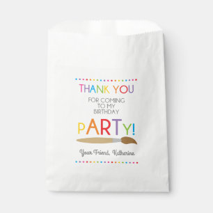 Sacs de cadeau d'anniversaire de peinture d'art