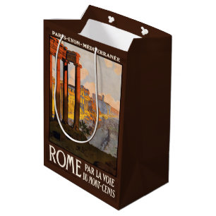 Sacs de cadeau de Vintage voyage de Rome Italie