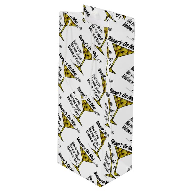 SACS de CADEAU - MOYENS ou OLIVES RARES de MARTINI (Devant Angle)