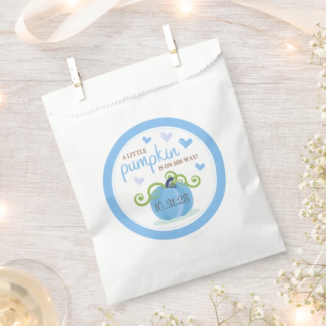 Sacs de cadeaux de Baby Shower de Citrouille Migno (Coupé)