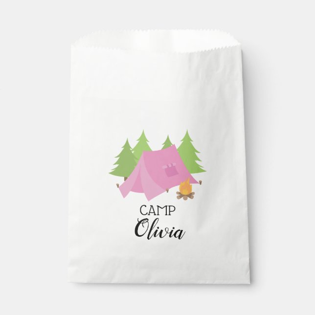 Sacs de cadeaux de fête d'anniversaire Camping Gla (Devant)