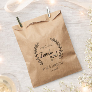 Sacs de cadeaux de mariage   Un petit merci mignon