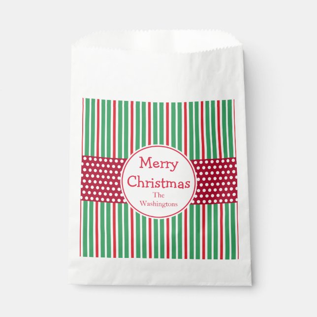 Sacs de cadeaux personnalisés pour Noël (Devant)